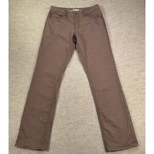 Bulletprufe Jeans Mens 33x34 Brown Straight Stretch Denim Work Pants Casual